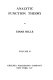 Analytic function theory / by Einar Hille