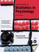 Introduction to statistics in psychology / Dennis Howitt and Duncan Cramer.