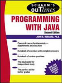Schaum's outline of theory and problems of programming with Java / John R. Hubbard.
