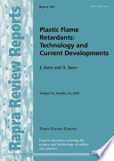 Plastic flame retardants : technology and current developments / J. Innes and A. Innes.