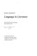 Language in literature / Roman Jakobson ; edited by Krystyna Pomorska and Stephen Rudy.