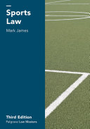 Sports law / Mark James.