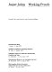 Jasper Johns : Working Proofs : [Ausstellung], Kunstmuseum Basel, 7. April-2. Juni 1979 ... / Auswahl, Text und Interview von Christian Geelhaar ; [Katalogredaktion, Christian Geelhaar ; Übersetzungen, Christian Geelhaar].