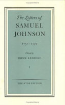The letters of Samuel Johnson / edited by Bruce Redford