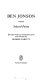 Selected poetry / Ben Jonson ; edited with an introduction and notes by George Parfitt.