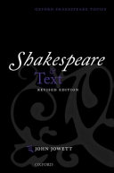 Shakespeare and text / John Jowett.