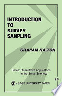 Introduction to survey sampling / Graham Kalton.