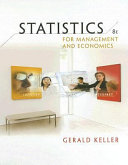 Statistics for management and economics.
