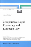 Comparative legal reasoning and European law.
