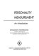 Personality measurement : an introduction / by B. Kleinmuntz.