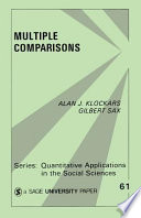 Multiple comparisons / Alan J. Klockars, Gilbert Sax.