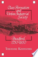 Class formation and urban-industrial society : Bradford, 1750-1850 / Theodore Koditschek.