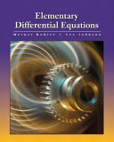 Elementary differential equations with boundary value problems / Werner Kohler, Lee Johnson.