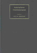 Analyzing syntax : a lexical-functional approach / Paul Kroeger.