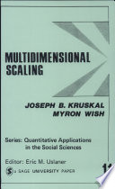 Multidimensional scaling / Joseph B. Kruskal, Myron Wish.