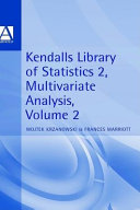 Multivariate analysis / W.J. Krzanowski and F.H.C. Marriott