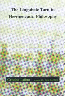 The linguistic turn in hermeneutic philosophy / Cristina Lafont ; translated by José Medina.