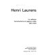 Henri Laurens : le cubisme : constructions et papiers collés 1915-1919 : [catalogue d'une exposition], Centre Georges Pompidou, Musée national d'art moderne, Salle d'art graphique, 18 décembre 1985-16 février 1986.