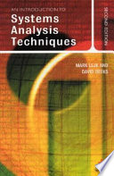 An introduction to systems analysis techniques / Mark Lejk and David Deeks.