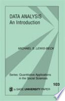 Data analysis : introduction / Michael S. Lewis-Beck.