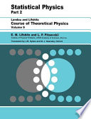 Statistical physics. by E.M. Lifshitz and L.P. Pitaevskii ; translated from the Russian by J.B. Sykes and M.J. Kearsley.