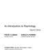 Human information processing : an introduction to psychology / (by) Peter H. Lindsay, Donald A. Norman.