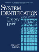 System identification : theory for the user / Lennart Ljung.