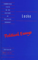 Political essays / Locke ; edited by Mark Goldie.