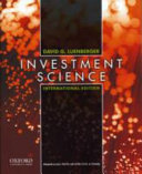 Investment science / David G. Luenberger.
