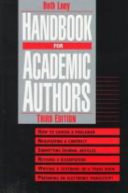 Handbook for academic authors / Beth Luey.