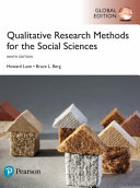 Qualitative research methods for the social sciences / Howard Lune, Bruce L. Berg.