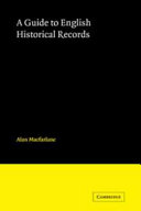 A guide to English historical records / Alan Macfarlane.
