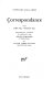 Correspondance / recueillie, classée et annotée par Henri Mondor et Lloyd James Austin.
