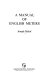 A manual of English meters.