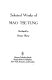 Selected works of Mao Tse-tung (translated from the Chinese).