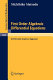 First order algebraic differential equations a differential algebraic approach / Michihiko Matsuda.