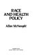 Race and health policy / Allan McNaught.
