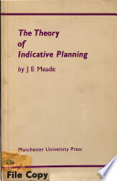 The theory of indicative planning : lectures given in the University of Manchester.