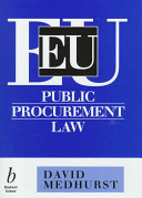 EU public procurement law / David Medhurst.