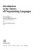Introduction to the theory of programming languages / Bertrand Meyer.