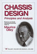 Chassis design : principles and analysis / William F. Milliken, Douglas L. Milliken.
