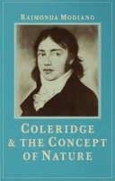 Coleridge and the concept of nature / Raimonda Modiano.