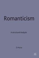 Romanticism : a structural analysis / David Morse.