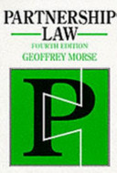Partnership law / Geoffrey Morse.