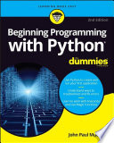 Beginning programming with Python by John Paul Mueller.