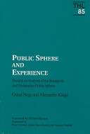 Public sphere and experience : toward an analysis of the bourgeois and proletarian public sphere / Oskar Negt and Alexander Kluge ; foreword by Miriam Hansen ; translated by Peter Labanyi, Jamie Owen Daniel, and Assenka Oksiloff.