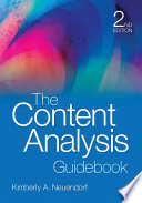 The content analysis guidebook Kimberly A. Neuendorf.