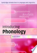 Introducing phonology / David Odden.