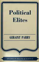 Political elites / Geraint Parry.
