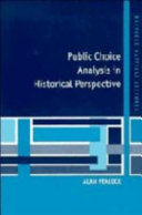 Public choice analysis in historical perspective / Alan Peacock.